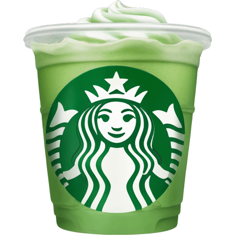 Iced matcha Starbucks drink  emoji