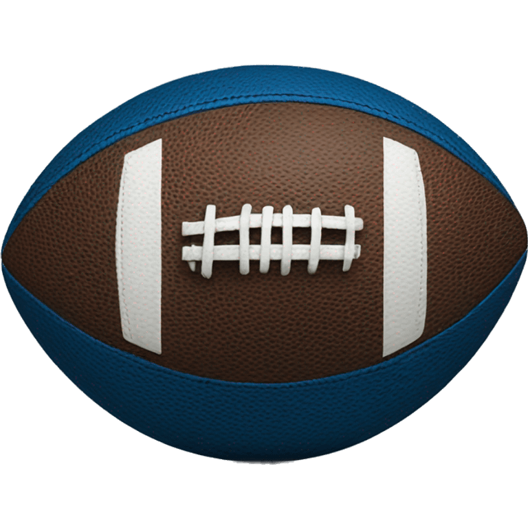 Deep blue football ball emoji