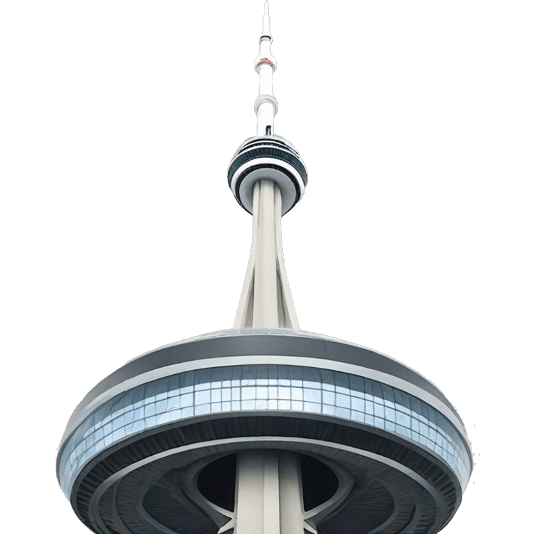 CN Tower, close up emoji