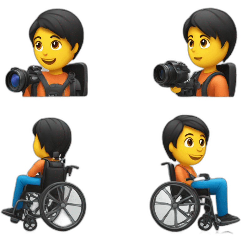 photographer in wheelchair emoji