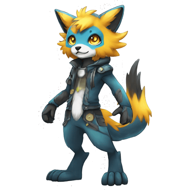  Colorful Shiny Edgy FurSona Fakemon Full Body emoji