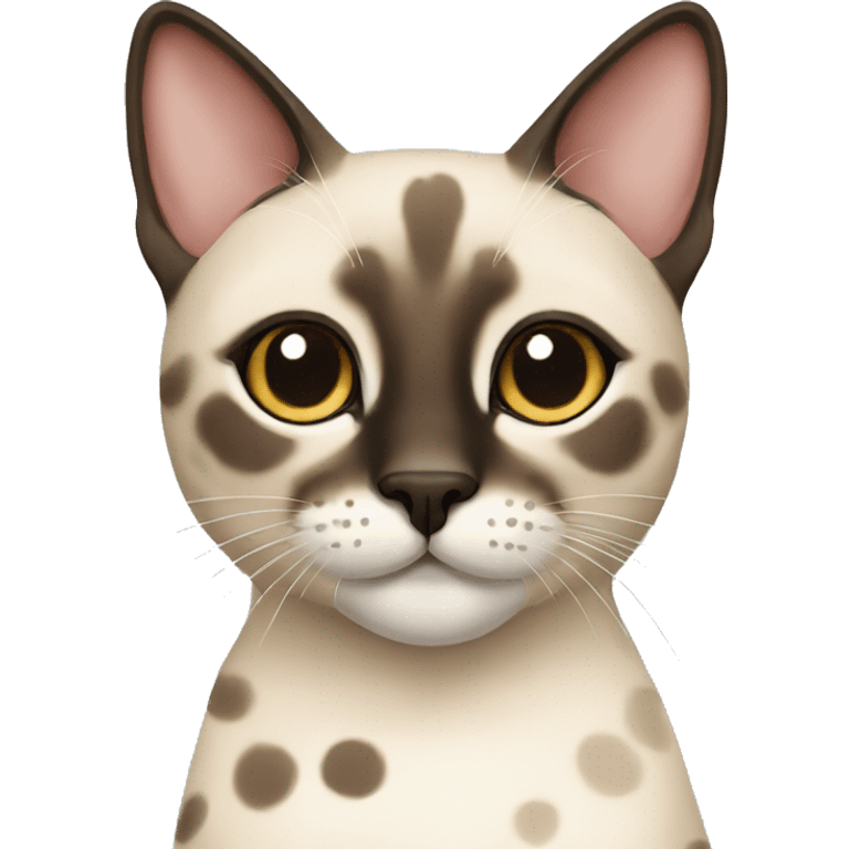 spotted siamese cat emoji