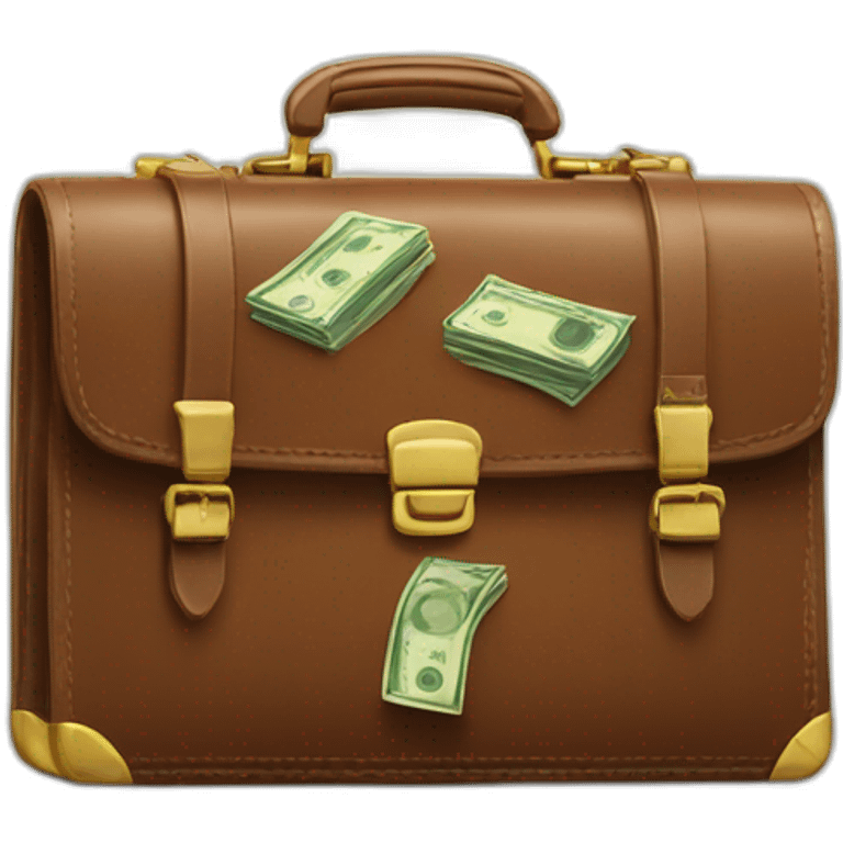 briefcase with money emoji