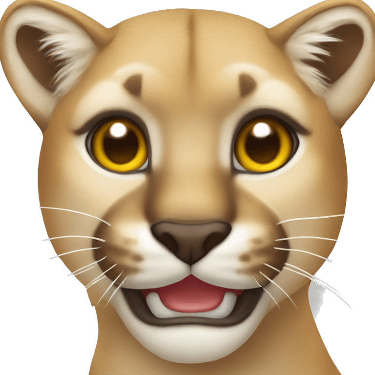 Happy Cougar emoji