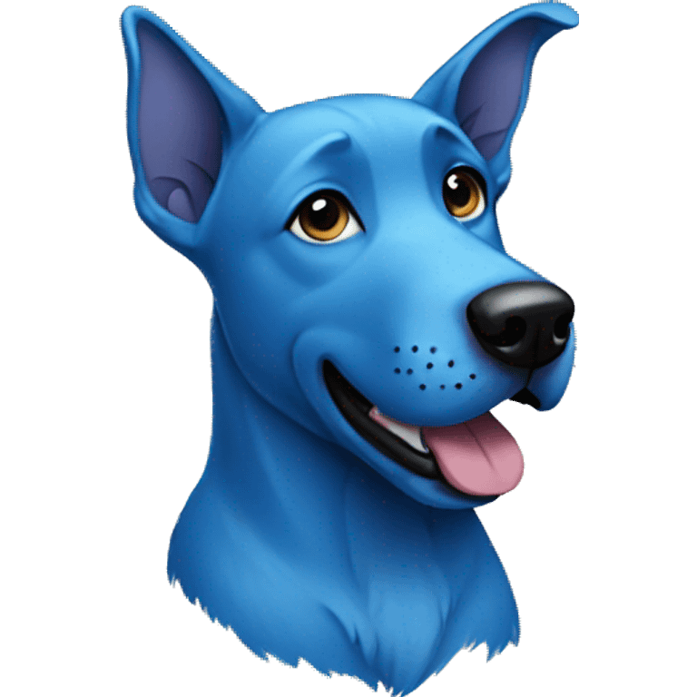 blue dog emoji