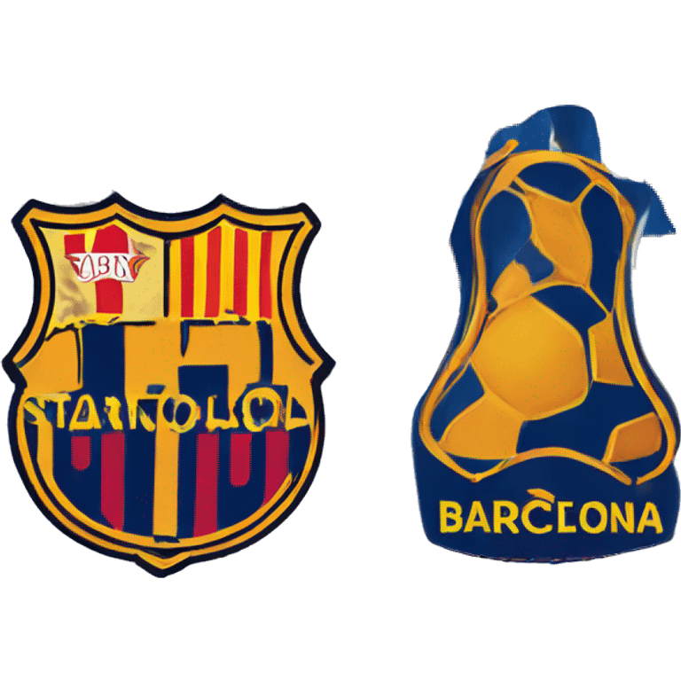 Fc Barcelona logo emoji