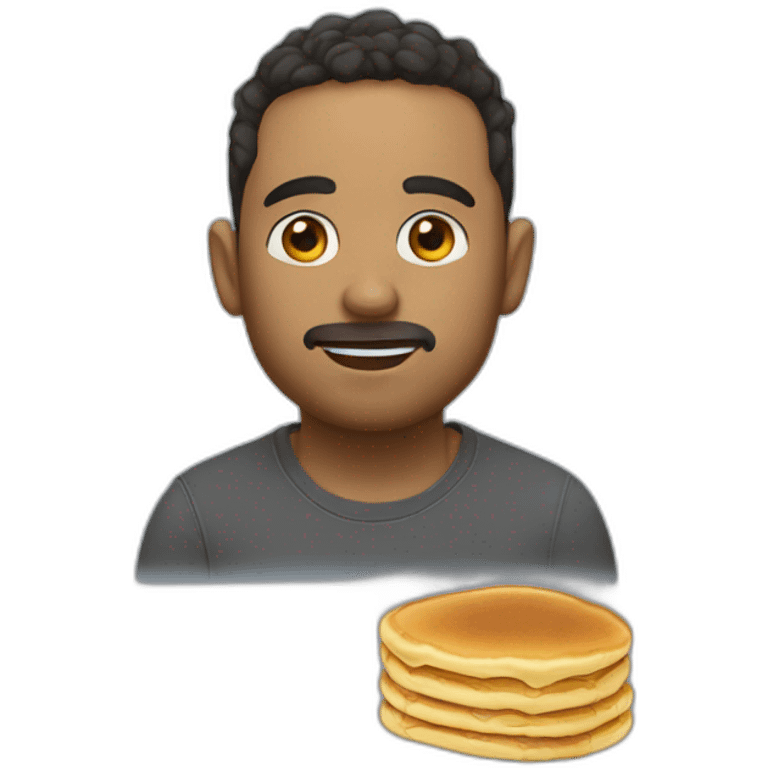 mix of bot + question + pancake emoji