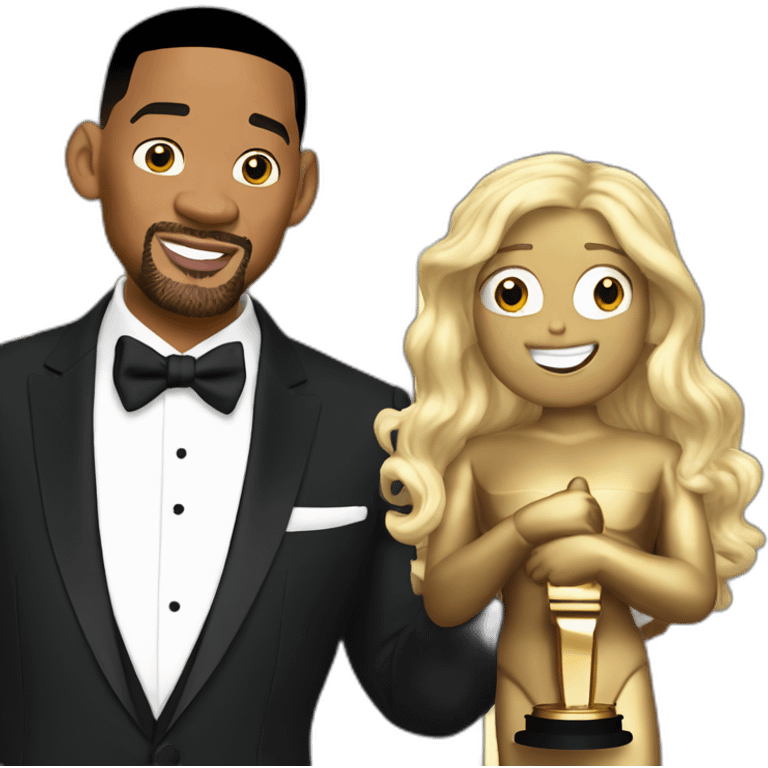 Will smith at the Oscar  emoji