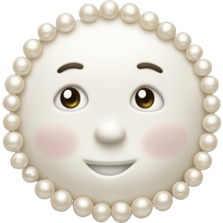 Now in milk color made from pearls  emoji