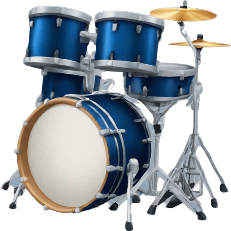 dark blue drum kit emoji