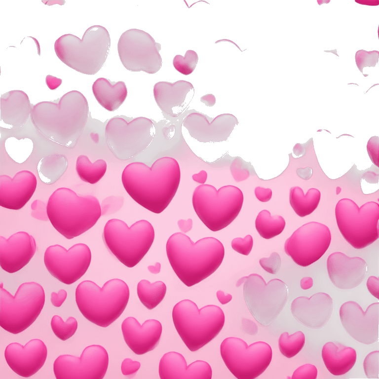 Pink hearts emoji