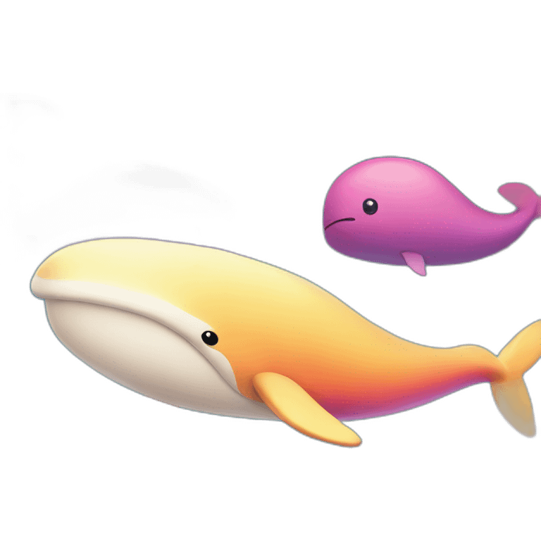 colorful whale emoji