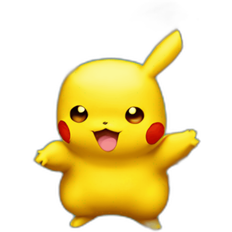 Pikachu is going to forest emoji