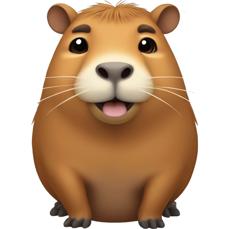 capybara with mandarin emoji