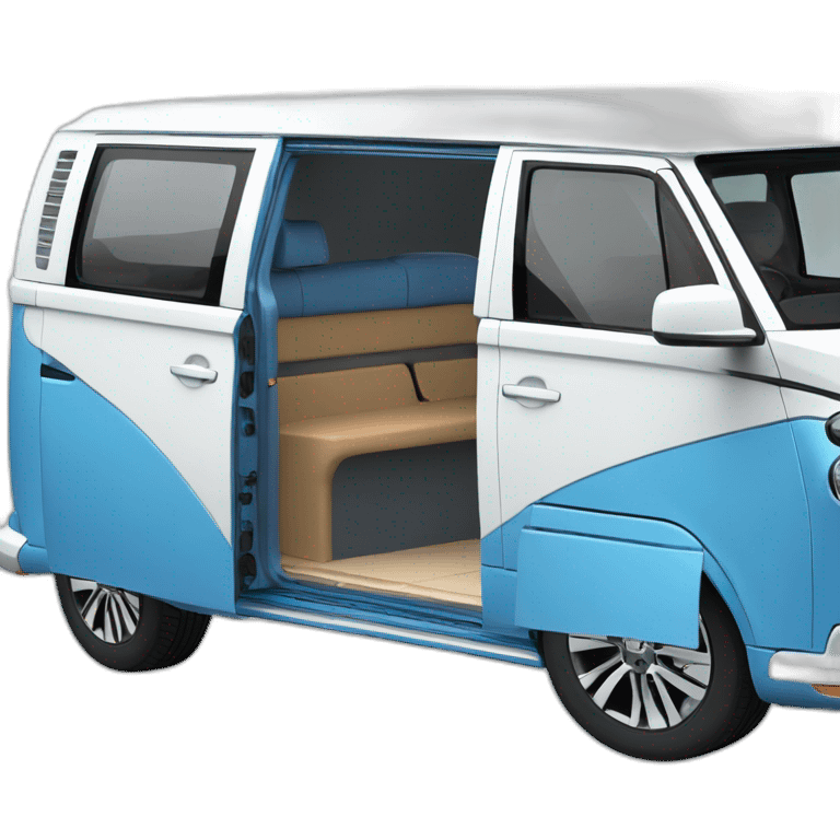 VW T6.1 California blue white emoji