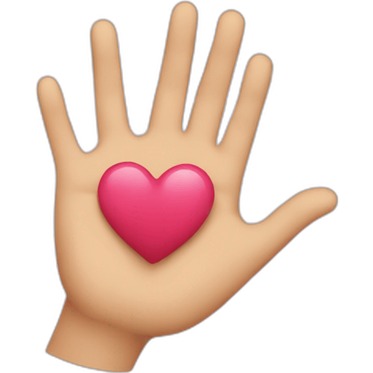 hand heart emoji