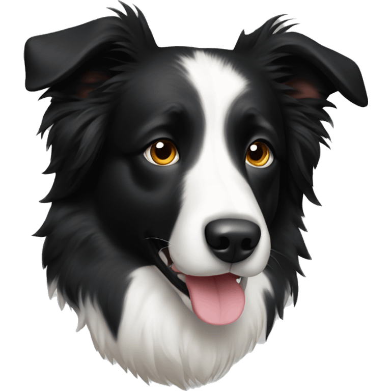 Border collie dog emoji