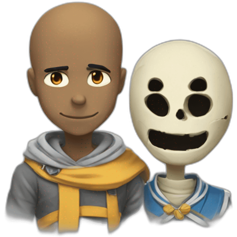 sans & papyrus, undertale emoji