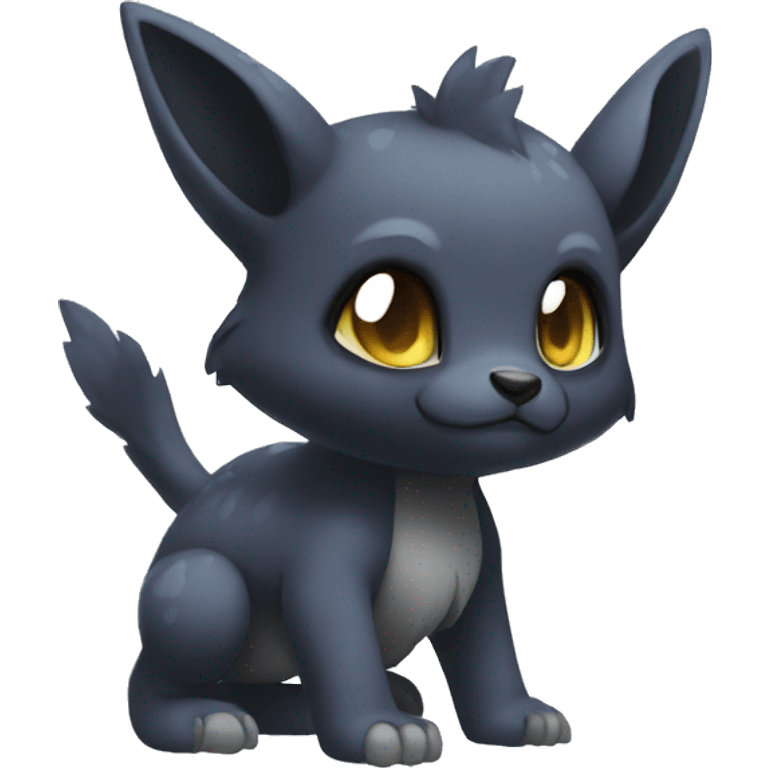 Cute cool dark animal hybrid Fakemon full body emoji