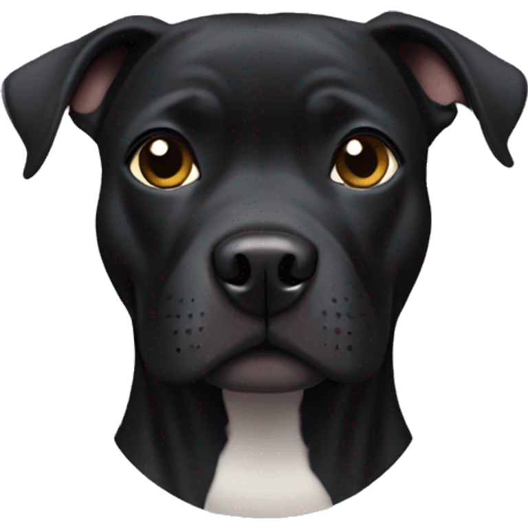 black pitbull  emoji