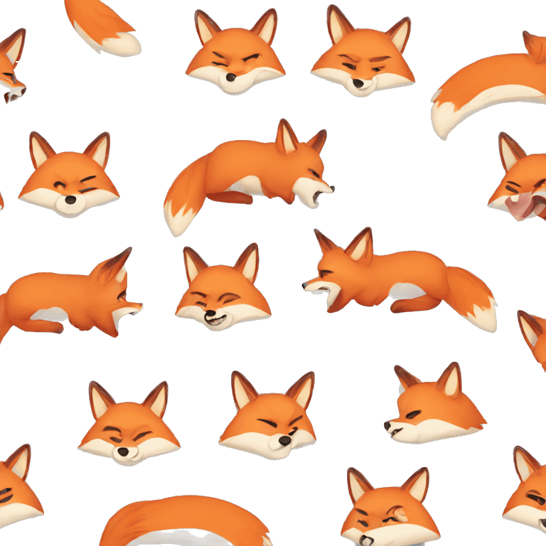 Red Fox angry eat meat emoji