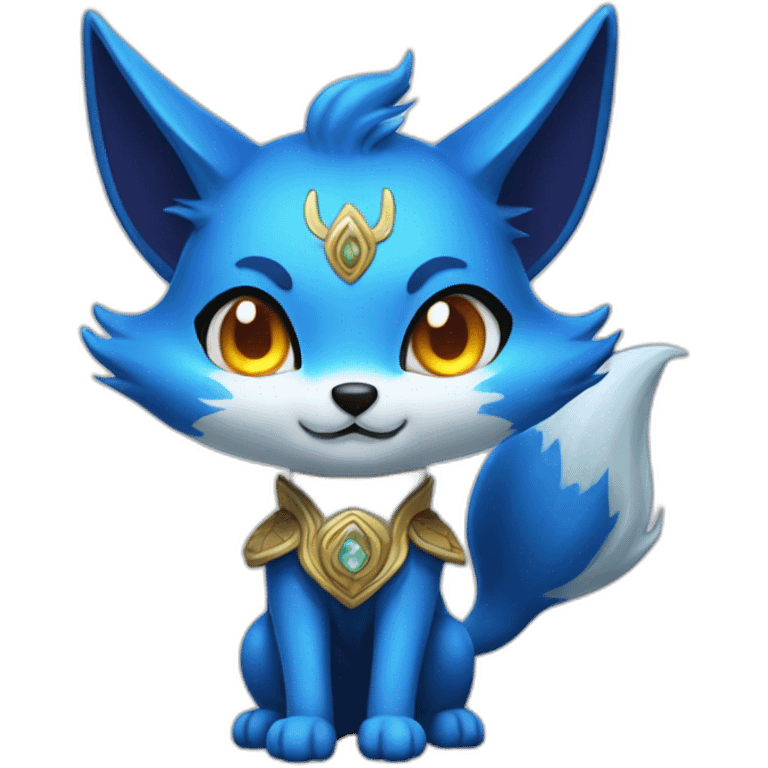 Blue magic Big kitsune emoji