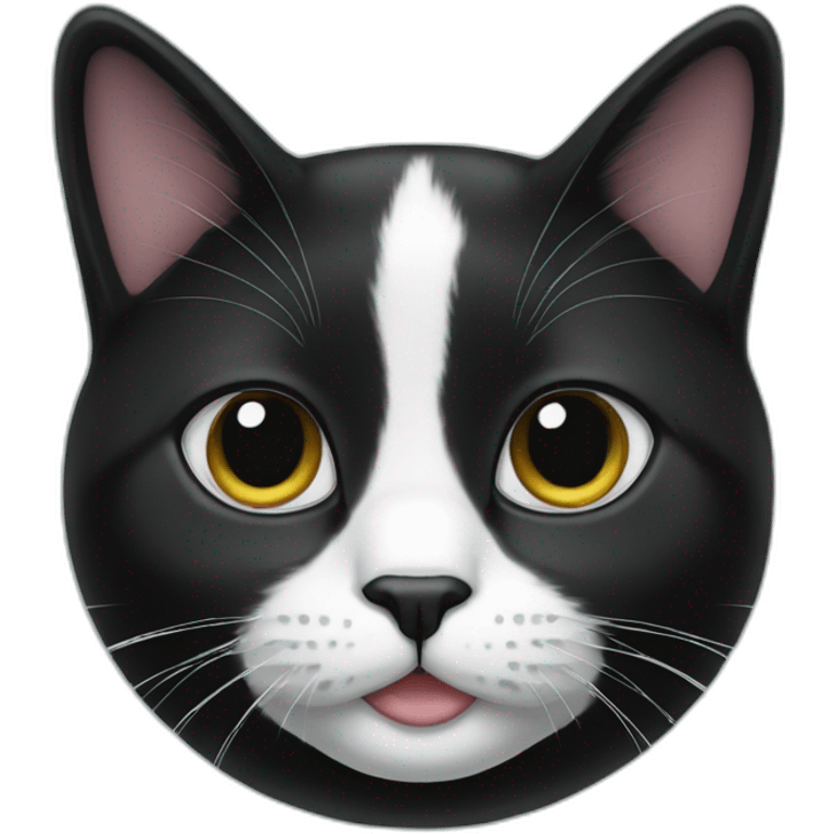 tuxedo cat moustache emoji