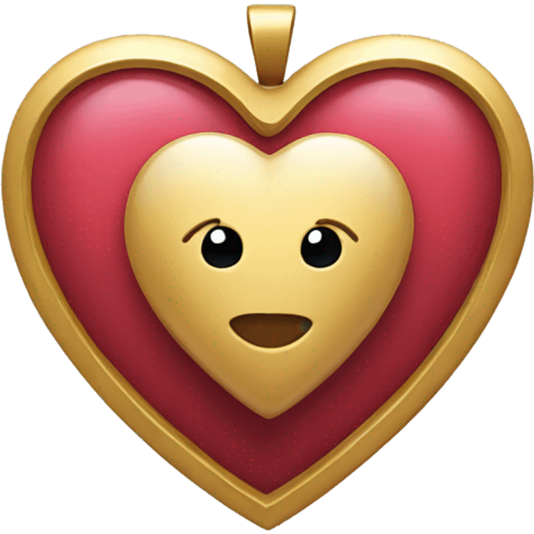 Heart with a locket emoji