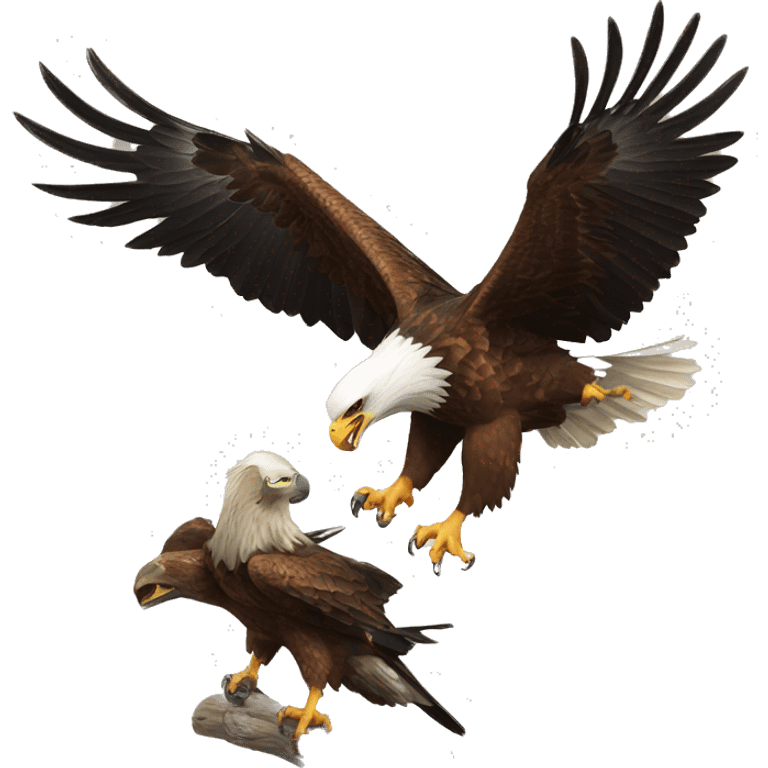 eagle attacking prey emoji