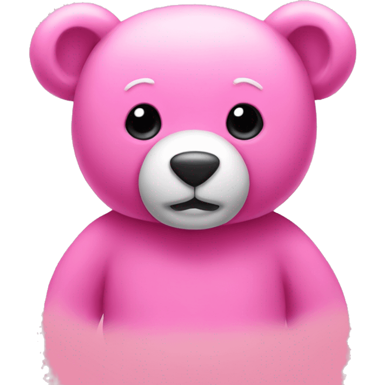 Pink teddybear emoji