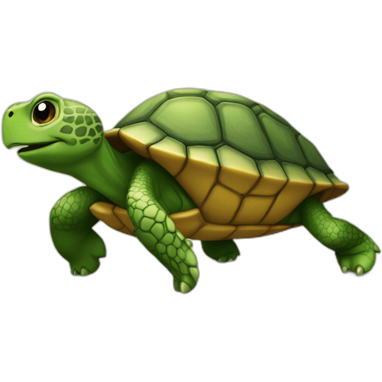 Tortue sur tortue emoji