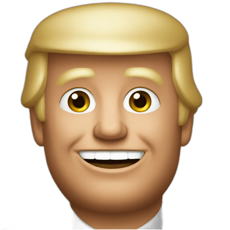 smiling Trump emoji