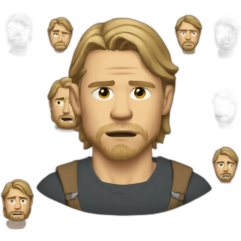 charlie hunnam angry cartoon wearing henley emoji