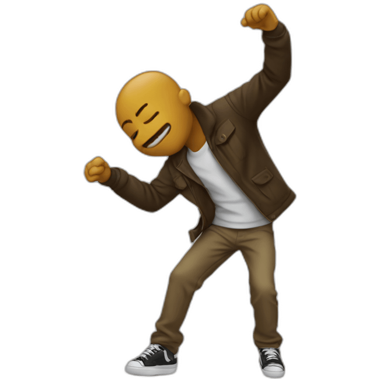 n doing a dab emoji