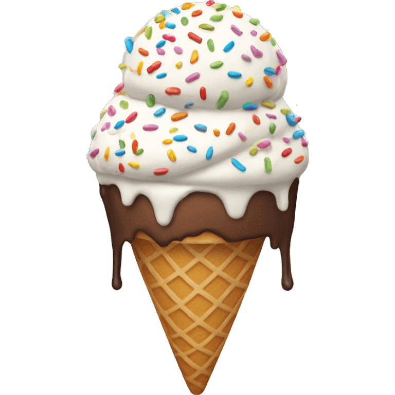 ice cream with sprinkles emoji