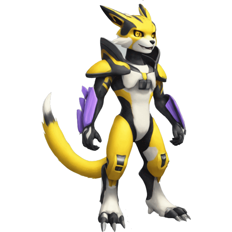 Metabee Renamon Zeraora Full body emoji