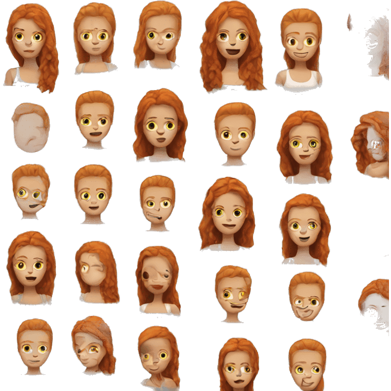 Ginger top model emoji