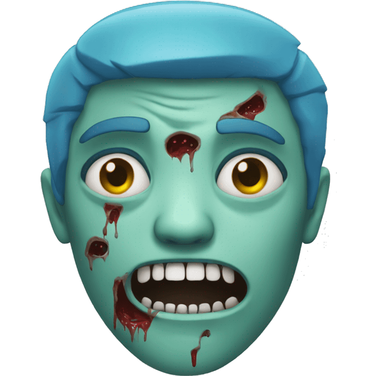 Un zombie bleu  emoji