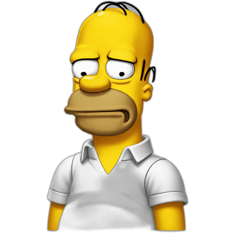 Homer simpson laugthing emoji