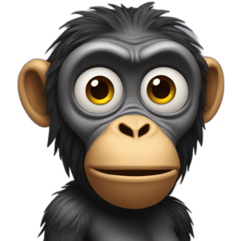 hypnotized ape emoji