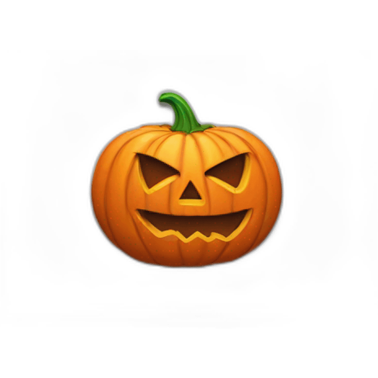 Halloween pumpkin on a macbook instead of an apple emoji