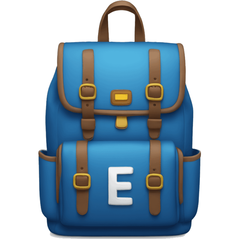 school bag blu emoji