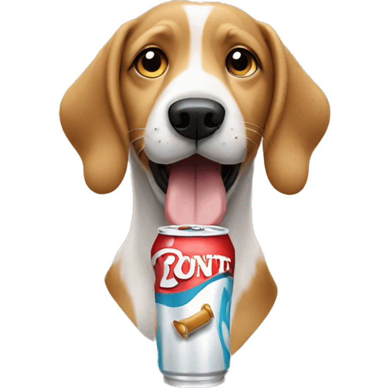 dogs drinking soda emoji