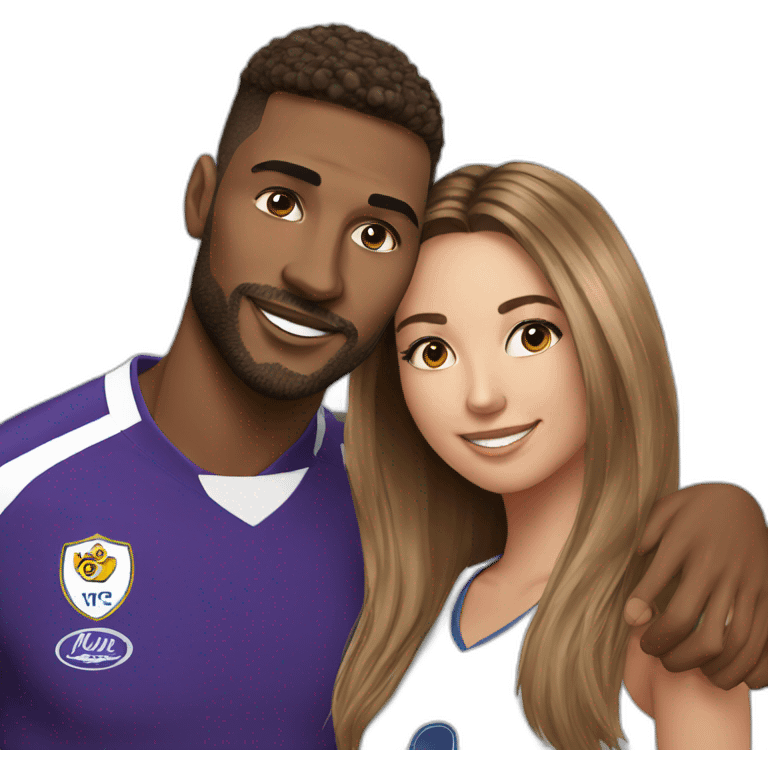 footballer with girlfriend emoji