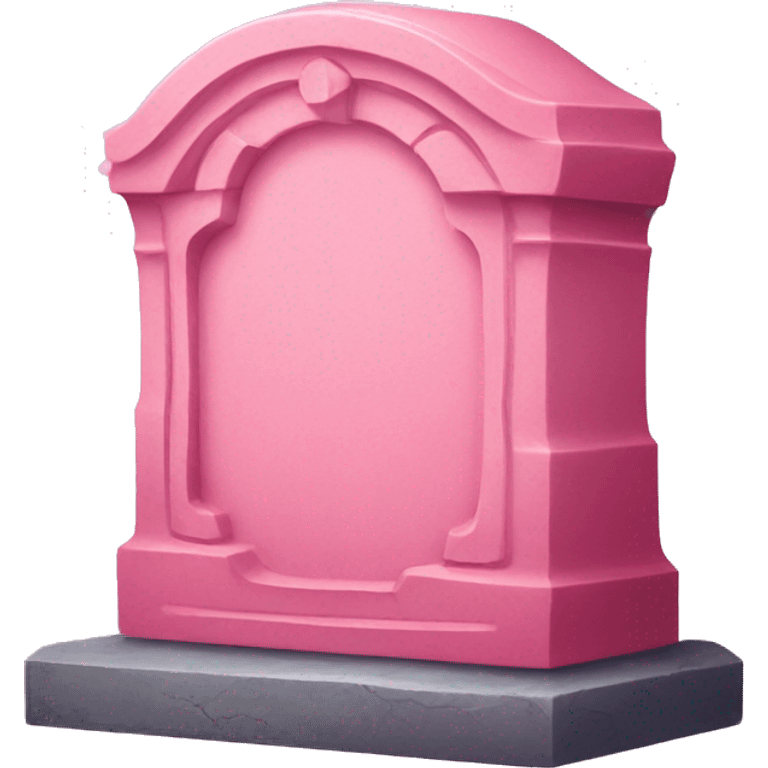 Pink tombstone decorated  emoji