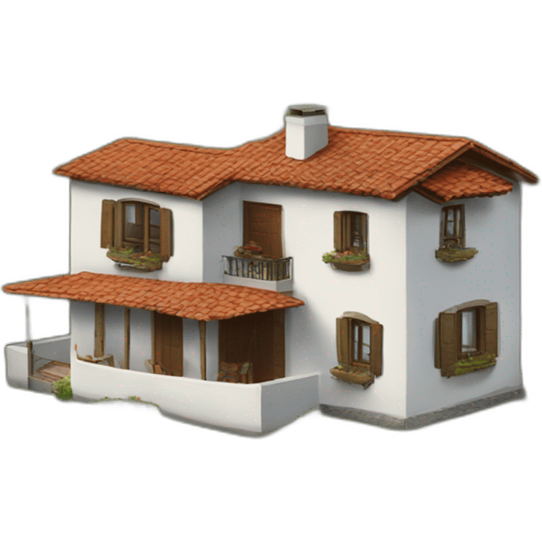 Realistic messi’s house emoji