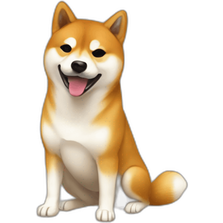 emoji shiba unu eat car emoji