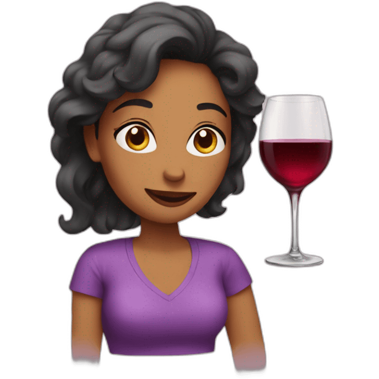 mom drink wine emoji