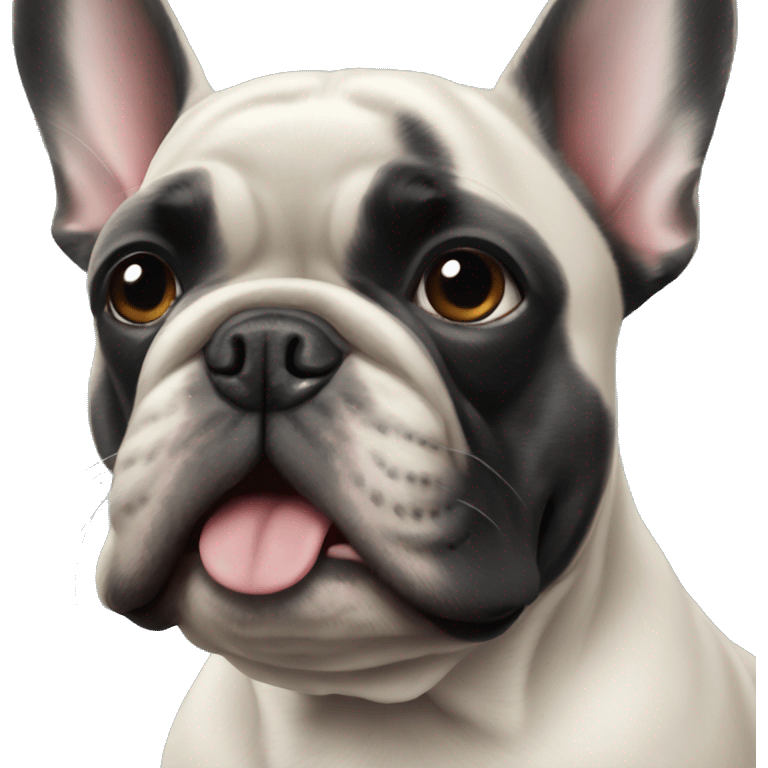 Black French bulldog  emoji