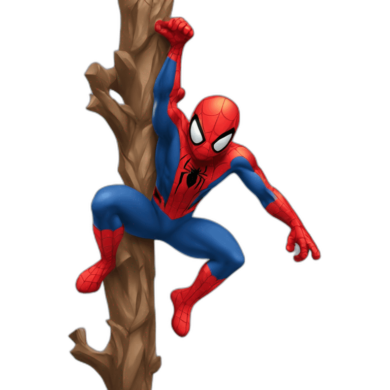 spiderman climbing emoji